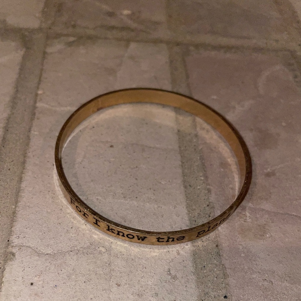 For I know the Plans I have for you Bracelet Gold